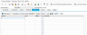Object Oriented ABAP [5] : Creating Global Class in SAPGUI Editor ...