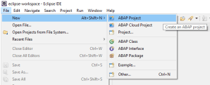 Working With Eclipse [1] : Open ABAP Perspective & Create A Project ...
