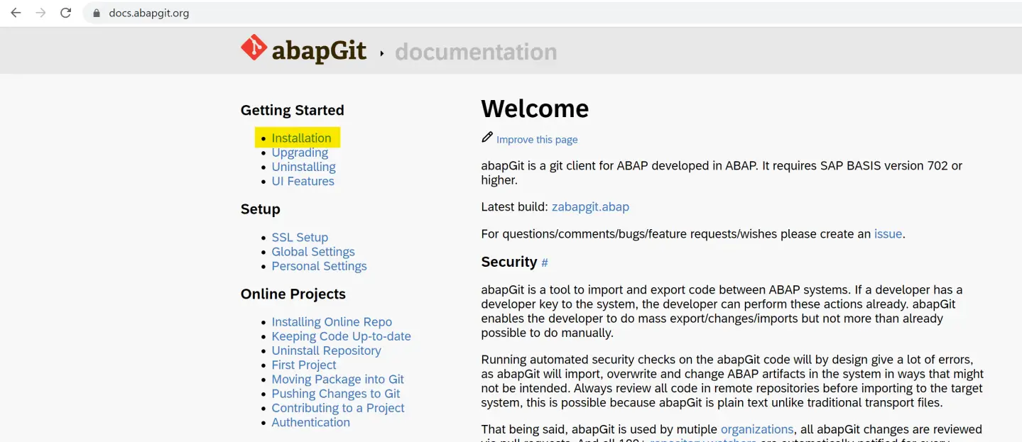 abapGit : Git client for ABAP – Discovering ABAP