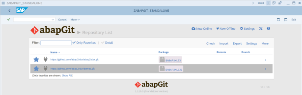 abapGit : Git client for ABAP – Discovering ABAP