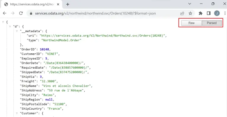 Building OData Services [7] : JSON Formatter Extension – Discovering ABAP
