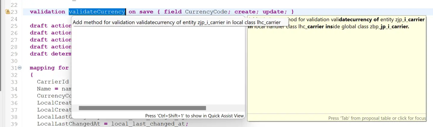 ABAP RESTful Application Programming [20] – Field Validations ...