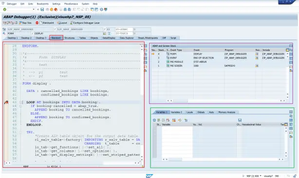 Exploring ABAP Debugger[4]: Work with different desktops – Discovering ABAP
