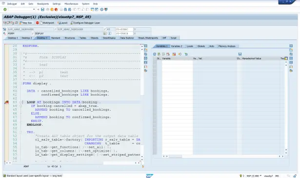 Exploring ABAP Debugger[4]: Work with different desktops – Discovering ABAP