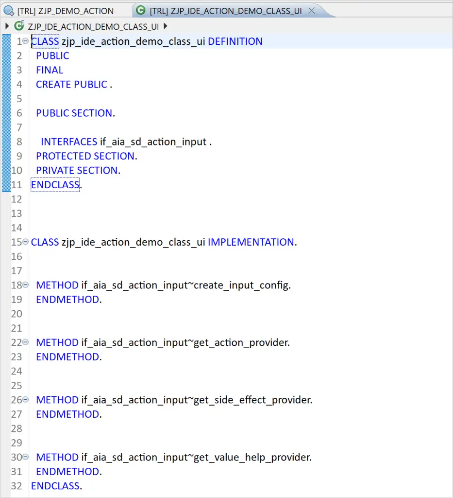 Working With Eclipse [7] : Create your own IDE Actions – Discovering ABAP